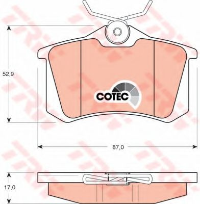 Placute frana VW NEW BEETLE Cabriolet (1Y7) (2002 - 2010) TRW GDB1330