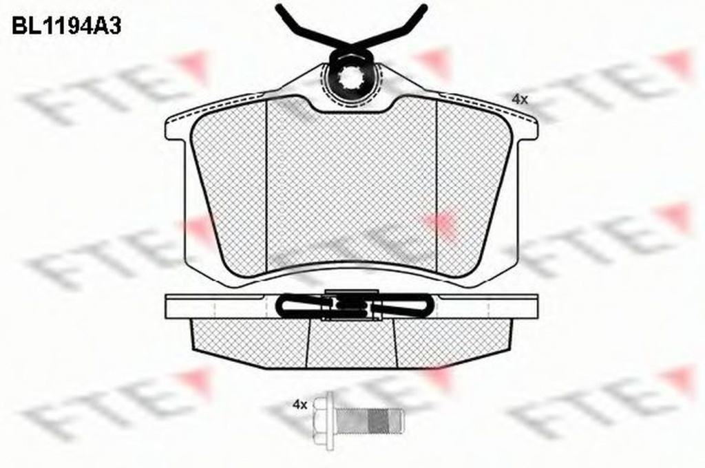 Placute frana VW PASSAT Variant 3B6 FTE BL1194A3