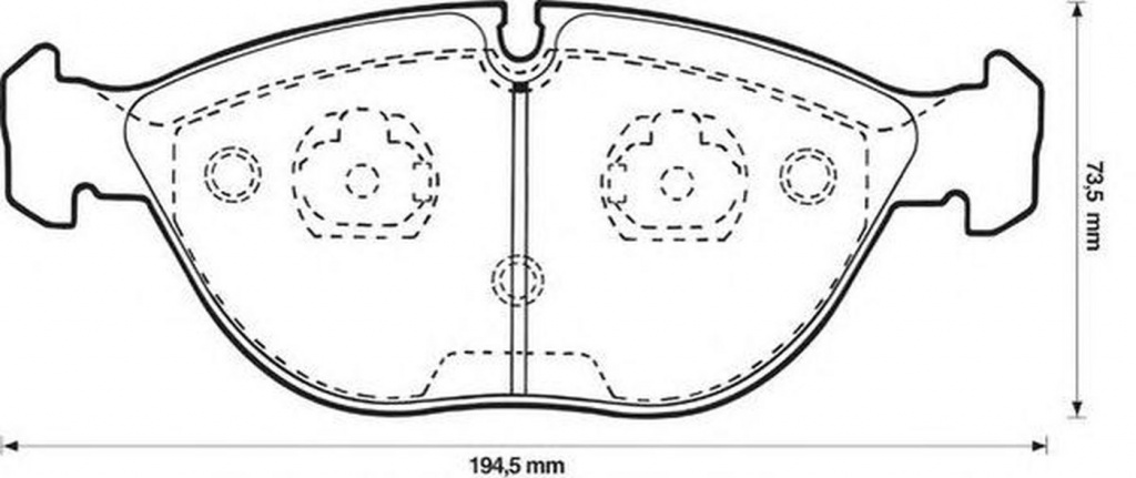 Placute frana VW PASSAT Variant 3B6 JURID 571872JC