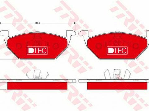 Placute frana VW POLO 6R 6C TRW GDB1984DTE