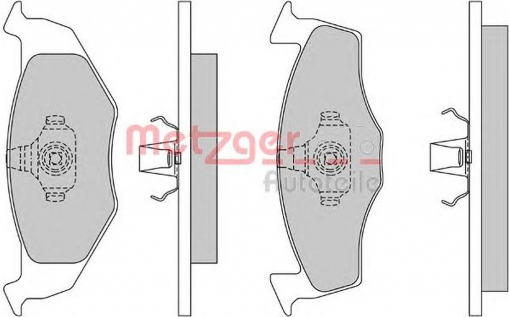 Placute frana VW POLO caroserie 6NF METZGER 1170023