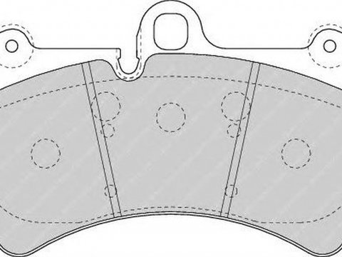 Placute frana VW TOUAREG 7LA 7L6 7L7 FERODO FDB1626