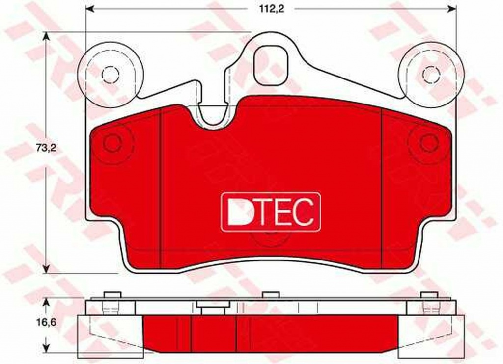Placute frana VW TOUAREG 7LA 7L6 7L7 TRW GDB1653DT