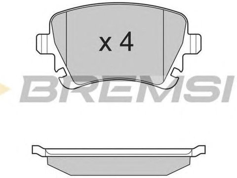 Placute frana VW TOURAN 1T1 1T2 BREMSI BP3130