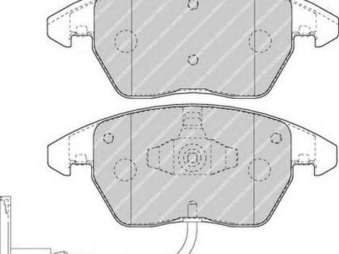 Placute frana VW TOURAN 1T1 1T2 FERODO FDB1641