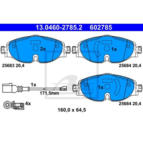 Placute frana Vw Touran, Tiguan, Passat, Golf 7, S