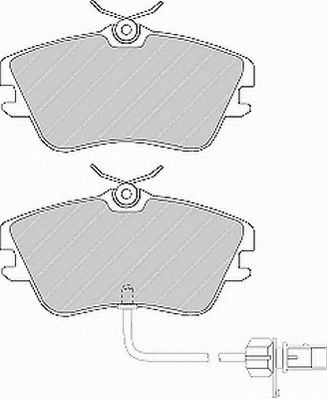 Placute frana VW TRANSPORTER / CARAVELLE Mk IV bus (70XB, 70XC, 7DB, 7DW, 7DK (1990 - 2003) FERODO FVR1519