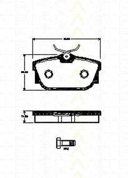 Placute frana VW TRANSPORTER IV bus 70XB 70XC 7DB 7DW 7DK TRISCAN 811029063