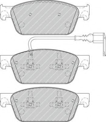 Placute frana VW TRANSPORTER Mk V platou / sasiu (7JD, 7JE, 7JL, 7JY, 7JZ, 7F (2003 - 2016) FERODO FVR4302