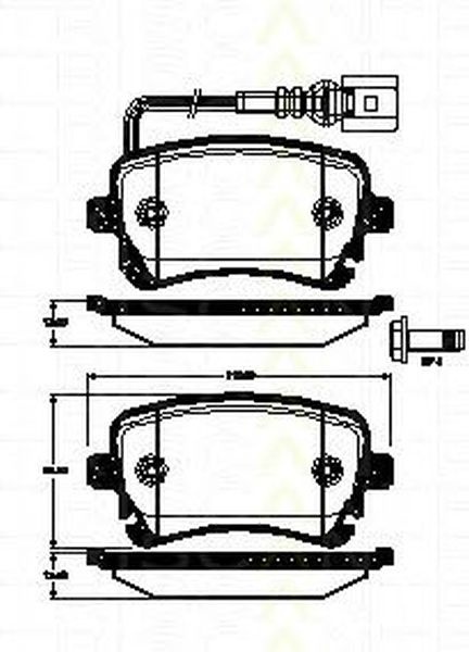 Placute frana VW TRANSPORTER V caroserie 7HA 7HH 7EA 7EH TRISCAN 811029056