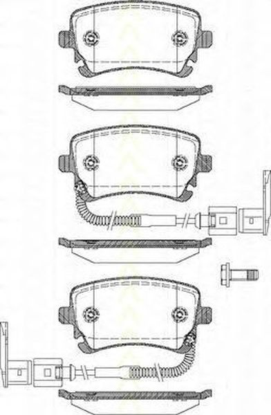 Placute frana VW TRANSPORTER V caroserie 7HA 7HH 7EA 7EH TRISCAN 811029041