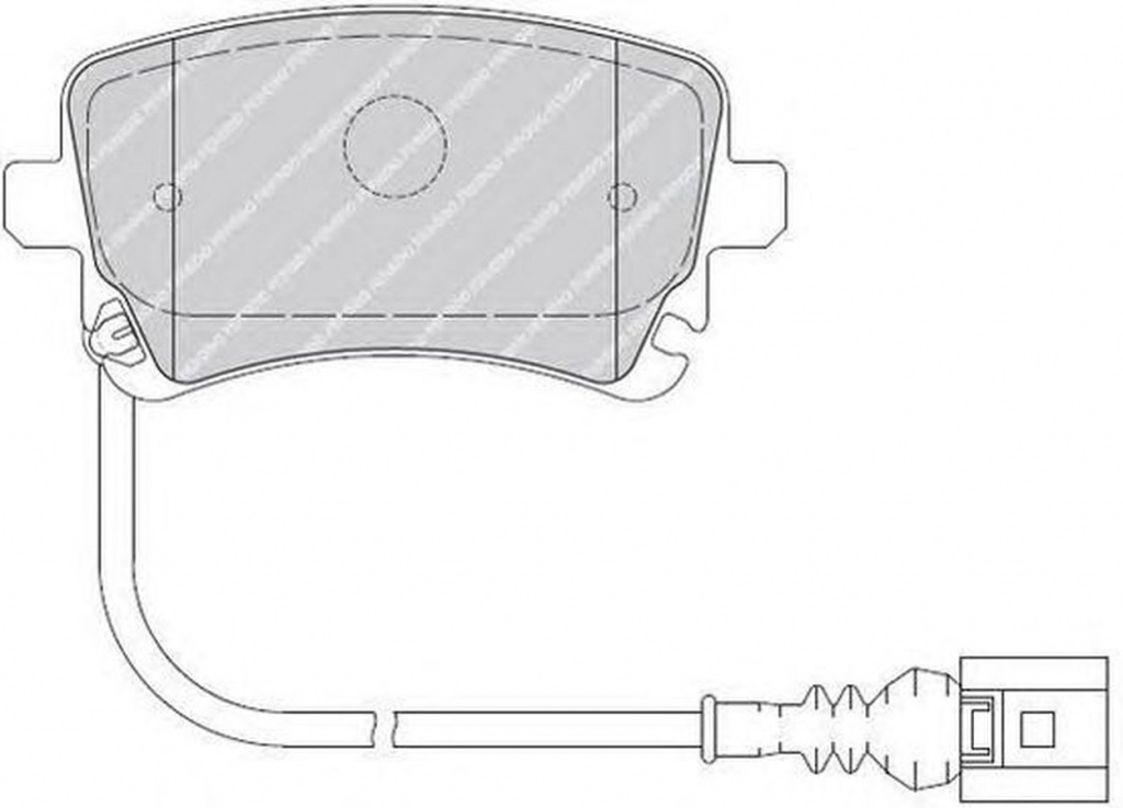 Placute frana VW TRANSPORTER V platou sasiu 7JD 7JE 7JL 7JY 7JZ 7FD FERODO FVR1644