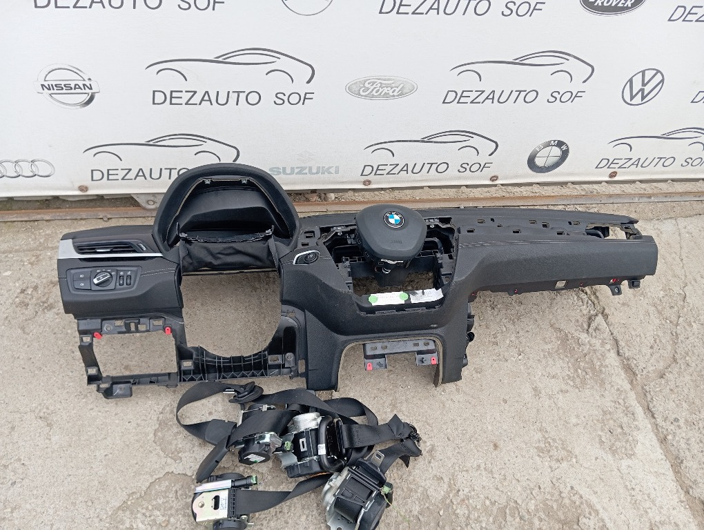 Planșa bord bmw x1 f48 2021 facelift planșa bord airbag volan pasager și centuri