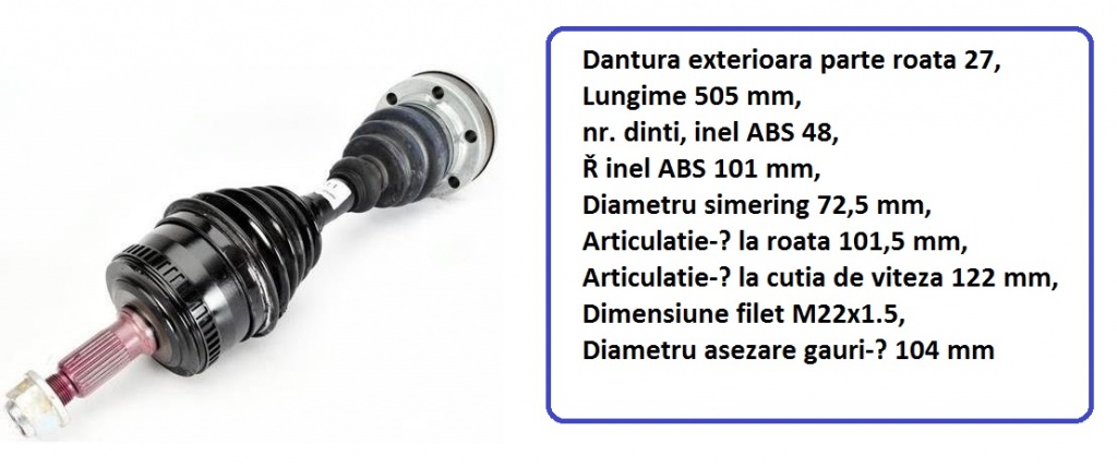 Planetara completa stanga / dreapta MERCEDES VITO 1998-2003