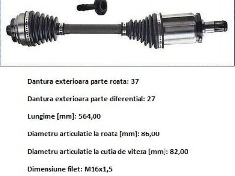 Planetara stanga fata pentru BMW F10 F11 F12 F13