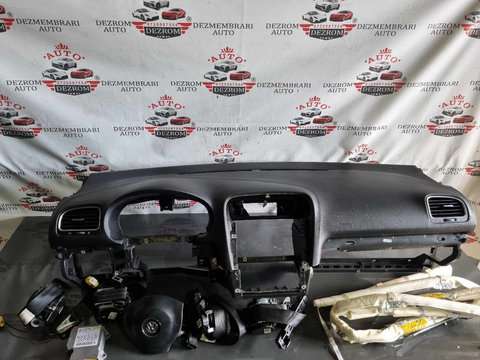 Plansa bord + kit airbag-uri ( volan + pasager, centuri fata + spate, cortine, calculator) VW Golf 6 Hatchback
