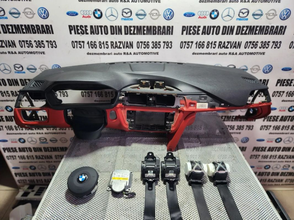 Plansa Bord Kit Airbag Volan M Paket Bmw F30 F31 F32 F33 F34 F36 F86 Seria 3 Seria 4 Volan Stanga M Paket - Dezmembrari Arad