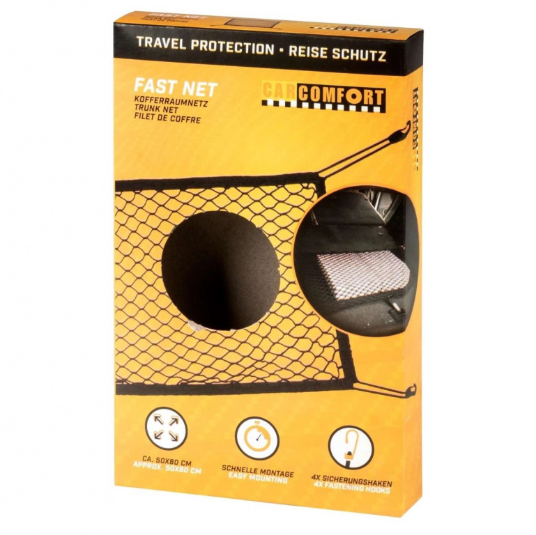 Plasa Portbagaj Auto Din Material Rezistent, Fast Net, Walser, 50 X 80 Cm, Negru 18531