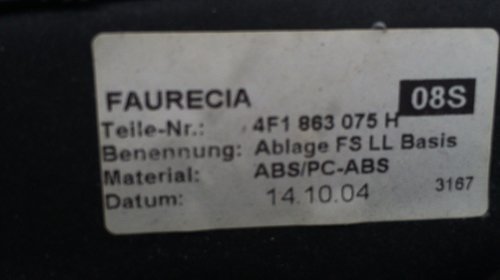 Plastic bord Audi A6 4F cod 4F1863075H 4