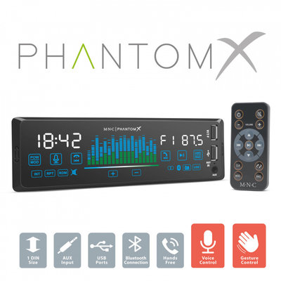 Player auto „PhantomX” - 1 DIN - 4 x 50 W - ve