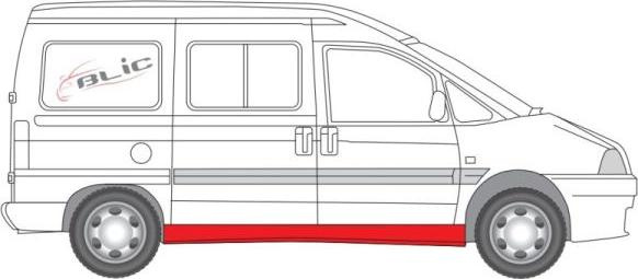 Podea PEUGEOT EXPERT nadwozie pe³ne 222 Producator BLIC 6505-06-5575012P