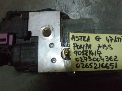 Pompa ABS Astra G BOSCH 0273004362 , 0265216651 , 90581417 relist