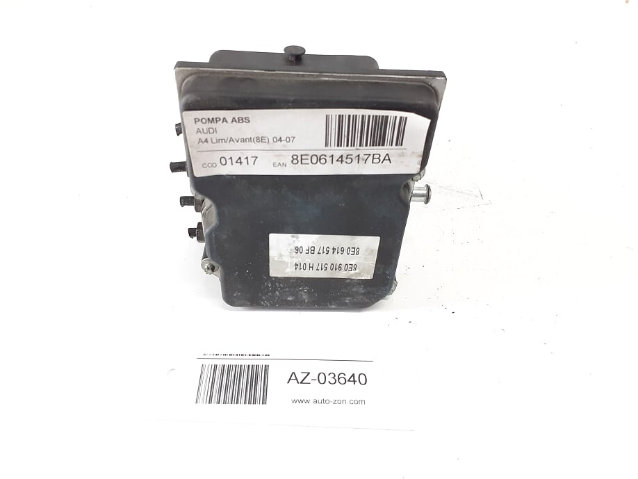 Pompa ABS AUDI A4 B7 Avant (8ED) (1595 3123 , 102 255 CP) BOSCH 8E0614517BA 0265234336 8E061451