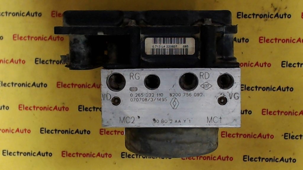 Pompa ABS Dacia Logan, 8200756092, 0265232110, 0265800584,