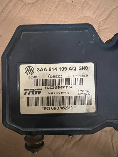 Pompa ABS VW Passat B7 2010 - 2015 COD : 3AA614109