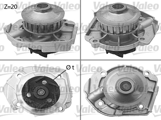 Pompa apa (506397 VALEO) AUTOBIANCHI,FIAT,LANCIA