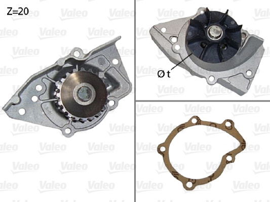 Pompa apa (506574 VALEO) Citroen,FIAT,PEUGEOT,SUZUKI