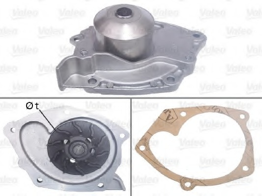 Pompa apa 506698 VALEO pentru Renault Megane Renault Laguna Volvo S40 Volvo V40 Mitsubishi Carisma Mitsubishi Space Renault Trafic Opel Vivaro Renault Avantime Renault Vel Renault Master Renault Espace Nissan Interstar Nissan Primastar Renault ScEnic