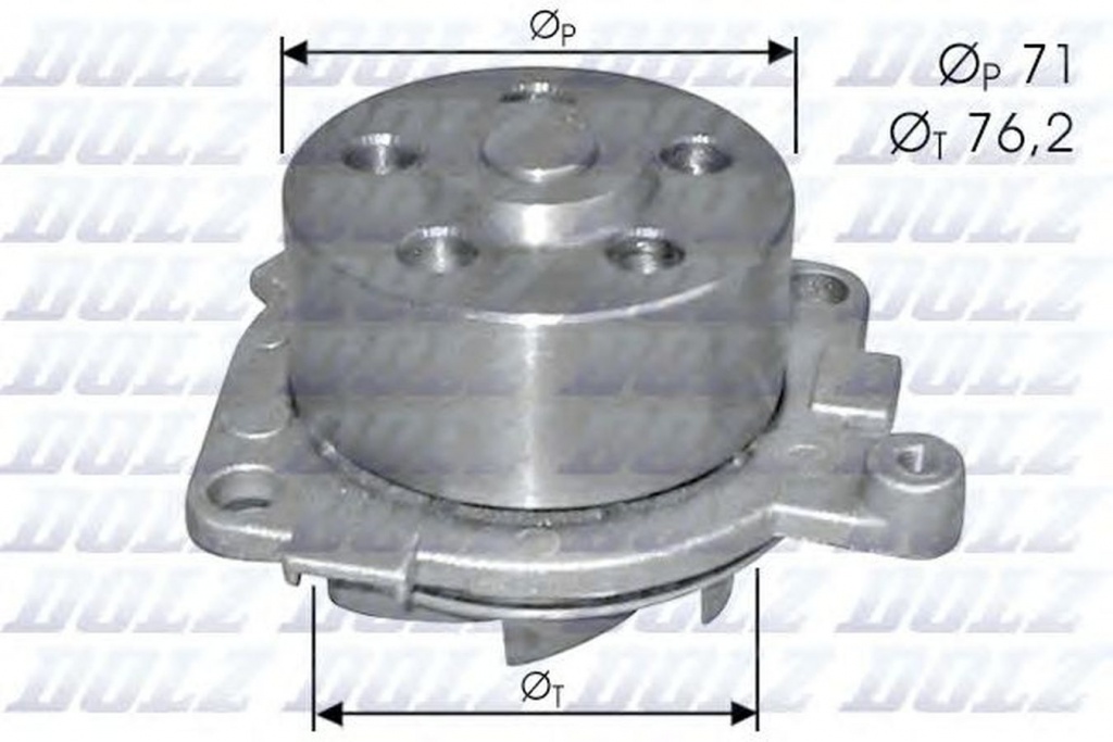 Pompa apa ALFA ROMEO 155 167 DOLZ S210