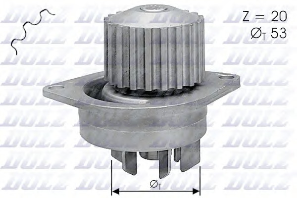 Pompa apa C111 DOLZ pentru CitroEn Ax CitroEn Bx CitroEn C15 Peugeot 205 Peugeot 309 Peugeot 405 Peugeot 106 Peugeot 306 CitroEn Jumper CitroEn Relay CitroEn Saxo CitroEn Berlingo Rover 100 Peugeot Partner Peugeot Ranch Peugeot Grand CitroEn Xsara Pe