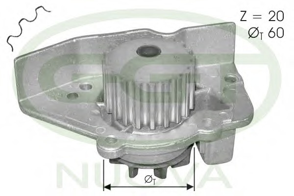 Pompa apa # CitroEn Xantia 1993 1994 1995 1996 1997 1998 1999 2000 2001 # PA10589 # GGT