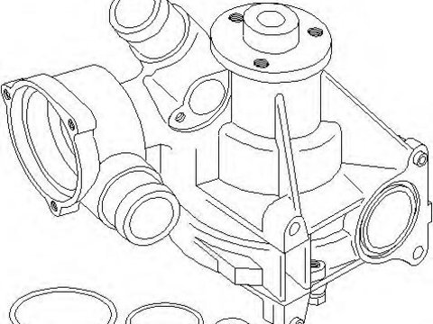 Pompa apa MERCEDES-BENZ COUPE (C124), MERCEDES-BENZ limuzina (W124), MERCEDES-BENZ KOMBI Break (S124) - TOPRAN 400 404