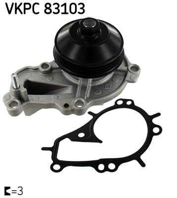 POMPA APA ~ OPEL CROSSLAND X Van 1.2 (75) 110cp 2019 ~ VKPC 83103 ~ SKF