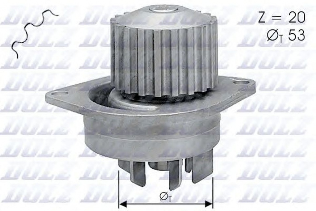 Pompa apa PEUGEOT 106 I 1A 1C DOLZ C111