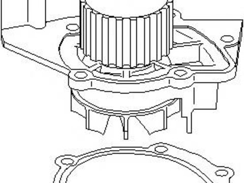 Pompa apa PEUGEOT 806 (221), PEUGEOT 306 hatchback (7A, 7C, N3, N5), PEUGEOT 306 limuzina (7B, N3, N5) - TOPRAN 720 164