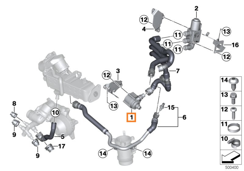 Pompa Apa Suplimentar Pierburg Bmw X6 F1