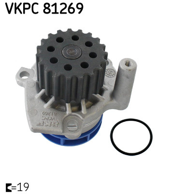 Pompa apa VKPC 81269 SKF pentru Vw Passat Seat Alhambra Seat Ibiza Seat Leon Vw Eurovan Vw Kombi Vw Transporter Vw Multivan Skoda Octavia Vw Jetta Vw Vento Skoda Praktik Skoda Roomster Skoda Superb Skoda Yeti Skoda Laura Audi A6 Vw Golf Audi A1 Vw Ti