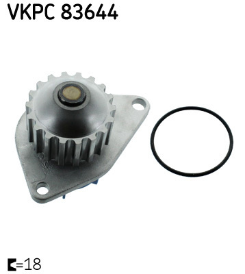 Pompa apa VKPC 83644 SKF pentru Peugeot 306 CitroEn Saxo CitroEn Berlingo Peugeot 106 Peugeot Partner Peugeot Ranch Peugeot Grand CitroEn Xsara Peugeot 206 Peugeot 206 Peugeot 207 CitroEn C3 Peugeot 307 CitroEn C2 Peugeot 1007 CitroEn Nemo Peugeot Bi