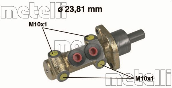 Pompa centrala, frana METELLI 05-0398 pentru VW SHARAN (7M8, 7M9, 7M6) 1995-2010