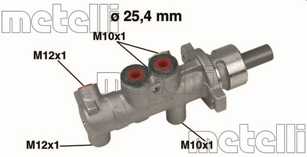 Pompa centrala, frana METELLI 05-0415 pentru OPEL MOVANO A platou / sasiu (X70) 1998-2011