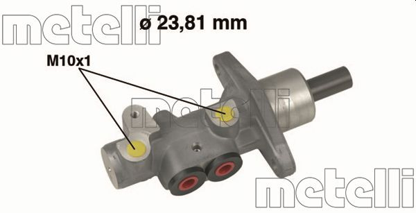 Pompa centrala, frana METELLI 05-0490 pentru SEAT CORDOBA (6K1, 6K2) 1994-2002