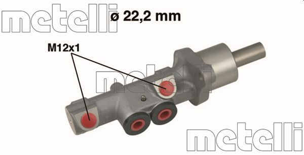 Pompa centrala, frana METELLI 05-0534 pentru AUDI A3 (8P1) 2003-2012