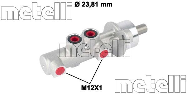 Pompa centrala, frana METELLI 05-0788 pentru VAUXHALL CORSA Mk II (C) (X01) 2000-2007