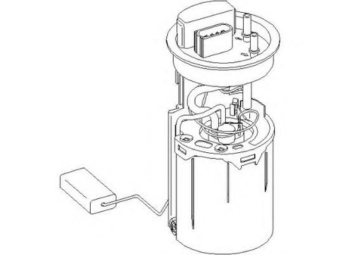 Pompa combustibil AUDI A3 (8L1), SKODA OCTAVIA (1U2), VW GOLF Mk IV (1J1) - TOPRAN 110 877