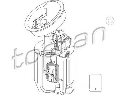 Pompa combustibil MERCEDES CLK (C209) (2002 - 2009) TOPRAN 401 956