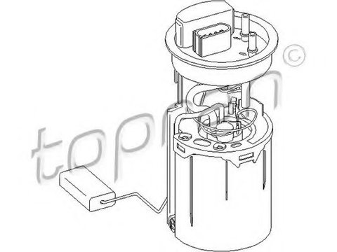 Pompa combustibil VW NEW BEETLE Cabriolet (1Y7) (2002 - 2010) TOPRAN 110 877